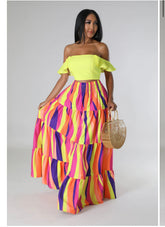 SUMMER IN COLORS SKIRT SET