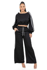 WOMEN FASHION SWEATSHIRT AND PANTS SET