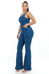 WOMEN FASHION DENIM JUMPSUIT