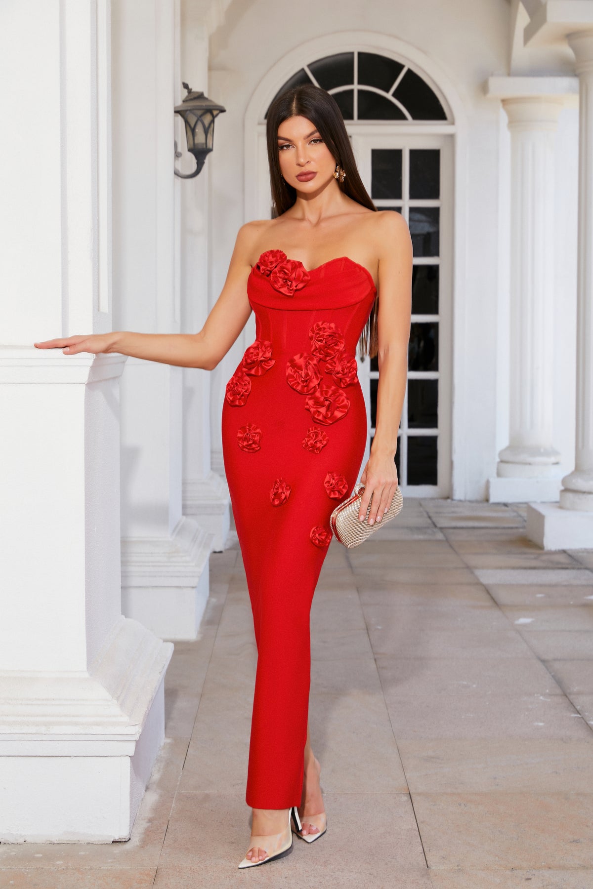 Lady in red