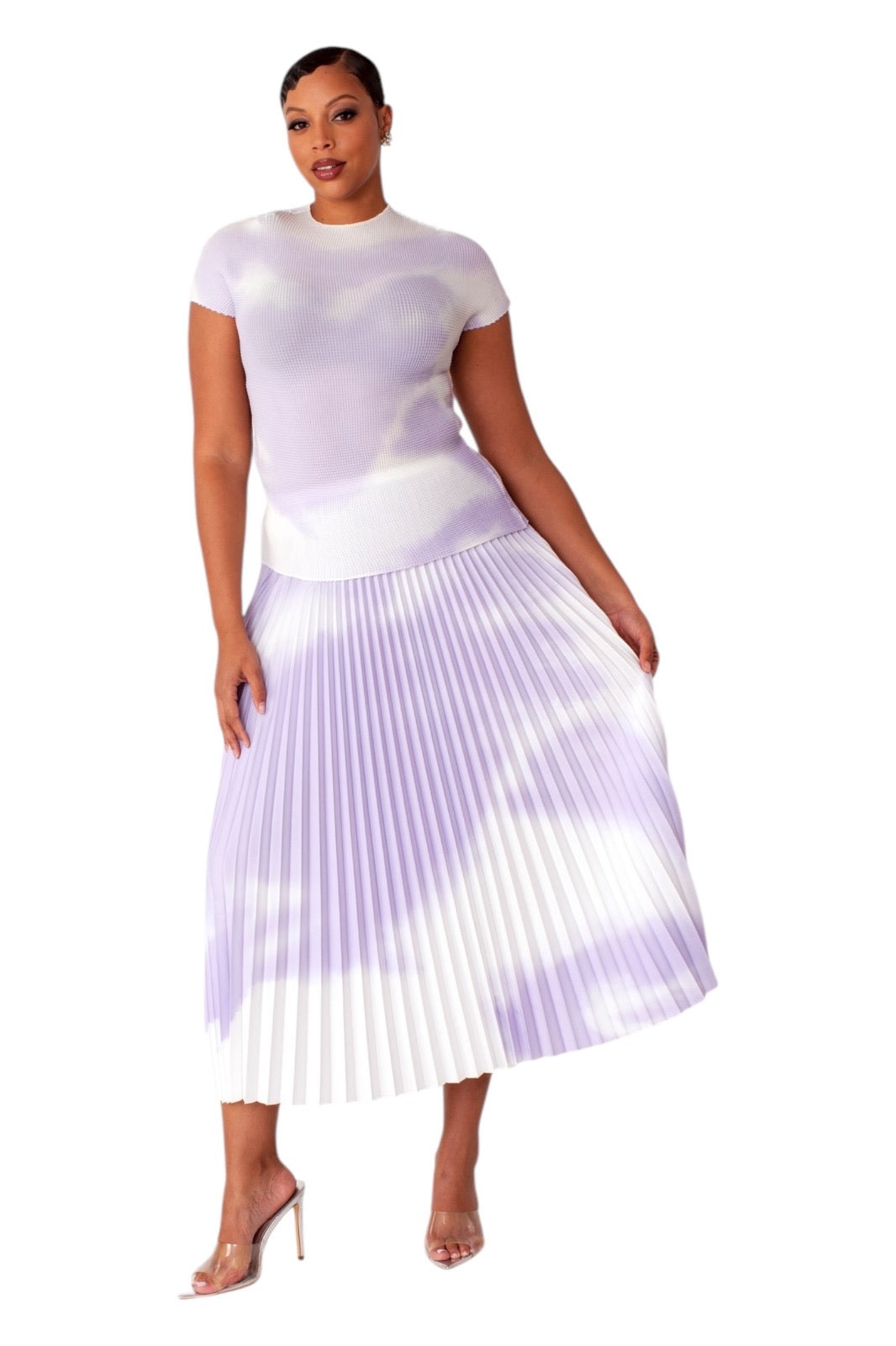 Pleated skirt sets