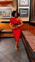 Keisha Bandage midi dress