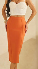 Bandage Maxi Back Zipper Skirt