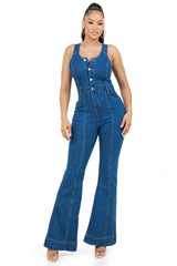 WOMEN FASHION DENIM JUMPSUIT