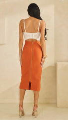 Bandage Maxi Back Zipper Skirt