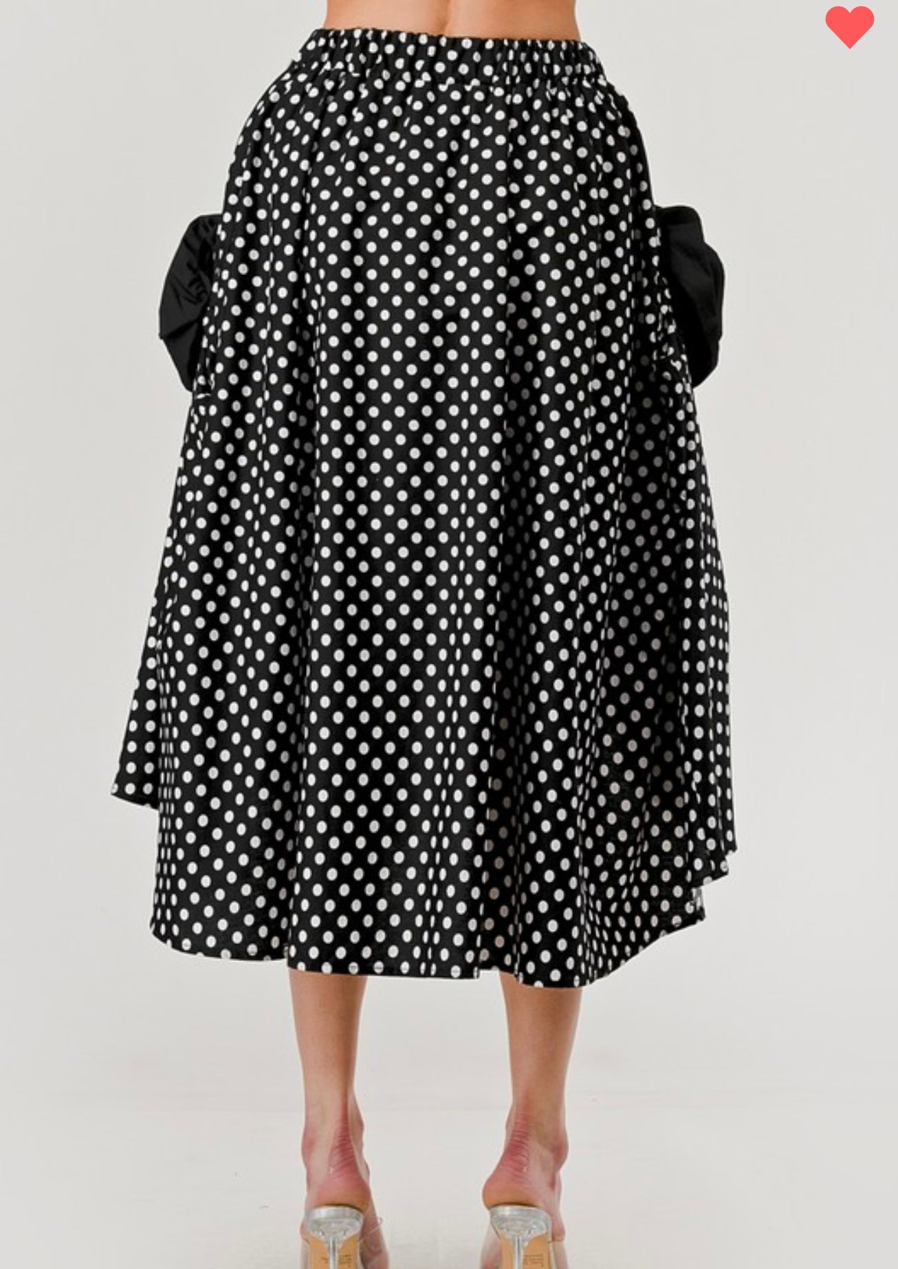 3D Floral Polka Dot Skirt
