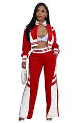 WOMEN FASHION CASUAL TWO PIECE PANT SET